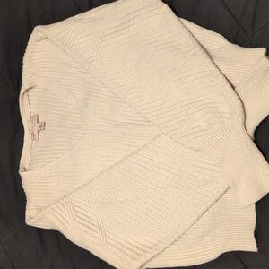 Philosophy Cream V-Neck Sweater